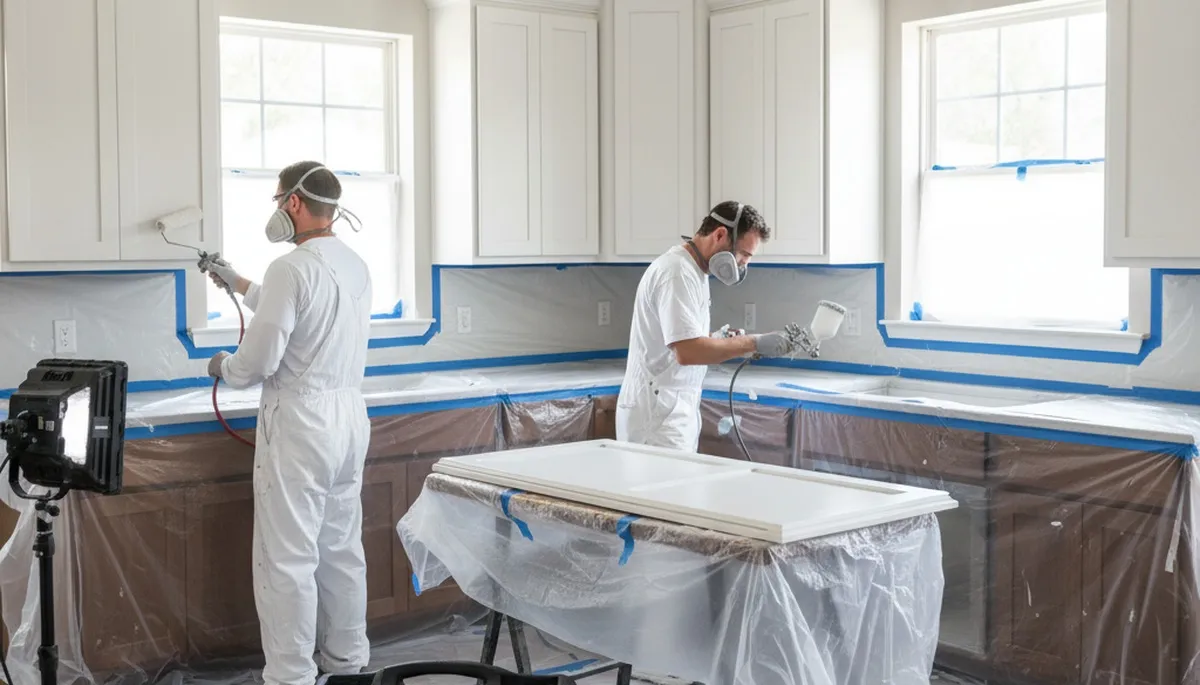 Cabinet painting service in Troy, MI for a clean, updated kitchen finish