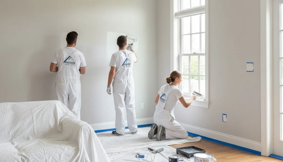 Interior house painting in Troy, MI by Troy Paint Pros for durable, professional wall finishes
